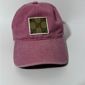 Brand New Traditional Monogram Gucci Upcycled Ball Cap
